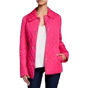 Coach Quilted Fuchsia Jacket Size  S